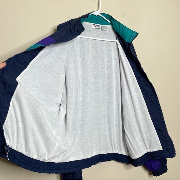 Vintage Retro Reebok Windbreaker Jacket Colorblock - Picture 3 of 6